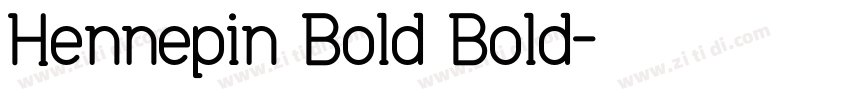 Hennepin Bold Bold字体转换